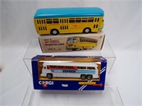 Two Toy Buses