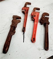 Lot of 4 Big Ole Heavy Wrenches