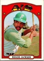 1972 Topps Baseball #435 Reggie Jackson