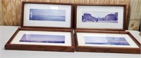 Vintage Photographs Wood Frames 16.5" x 8.5"