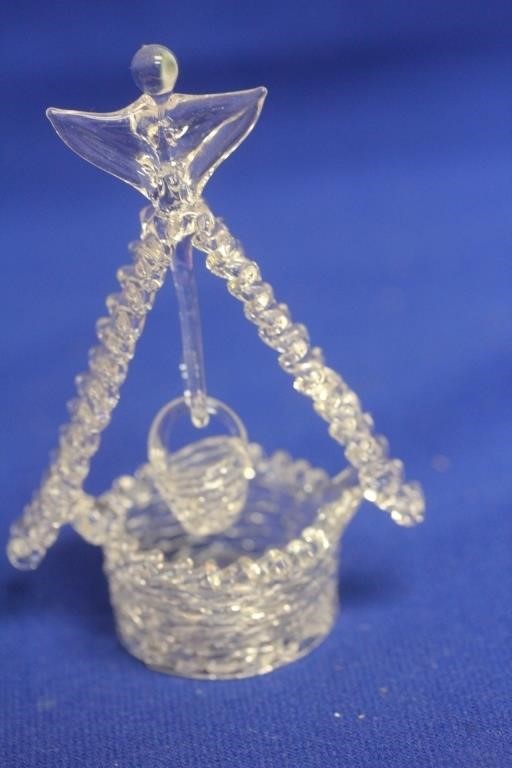 A Glass or Crystal Well with Bucket