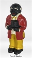 Black Americana Cast Iron Coin Bank Uncle Mose