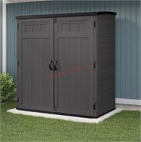 Extra large vertical storage shed.  Open box.