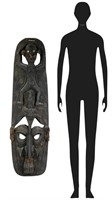 Papua New Guinea Indibt Wooden Ceremonial Mask