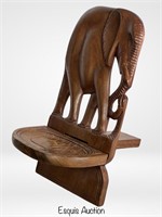 Swaziland African Elephants Wood Children Chair