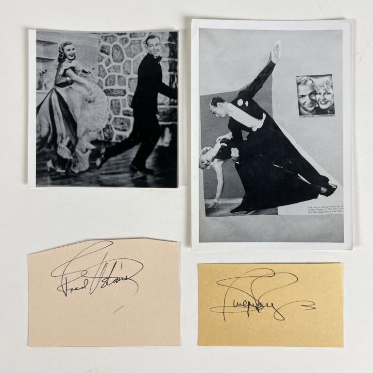 Fred Astaire & Ginger Rogers Autographs/ Signature