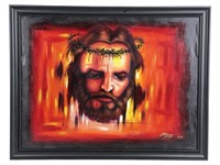 Mackenson Joseph- Modernist Jesus Christ Painting