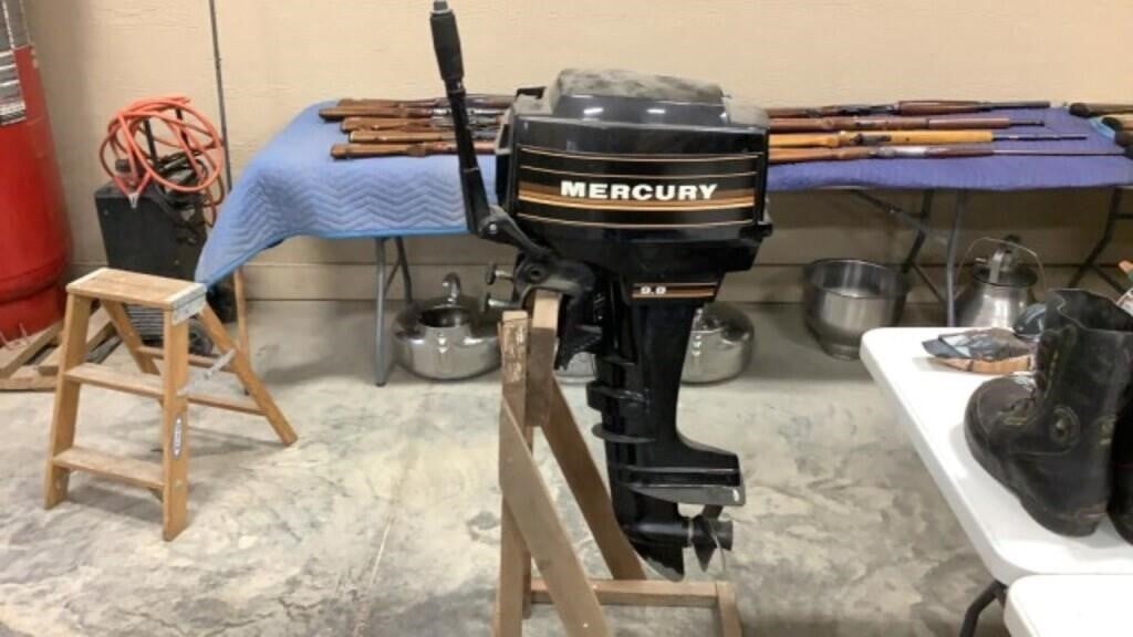 Mercury outboard motor 9.8 hp serial# 6439334
