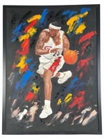 LeBron James Basketball Super Star Oil Painting