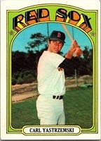 1972 Topps Baseball #37 Carl Yastrzemski