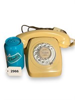 Vintage Yellow Telephone Rotary