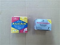 Vintage box of 20ga. Alcan shotgun shells,