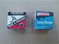 2 vintage box's of FederalDuck and peasant