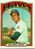1972 Topps Baseball #195 Orlando Cepeda