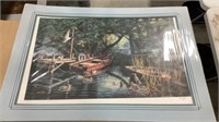 2 prints without frames ducks by Ken Zylla, loon