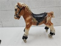 Vintage Small Ride on Horse 18 1/2 x 17"h