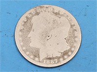 1887 -O Morgan Silver Dollar Coin