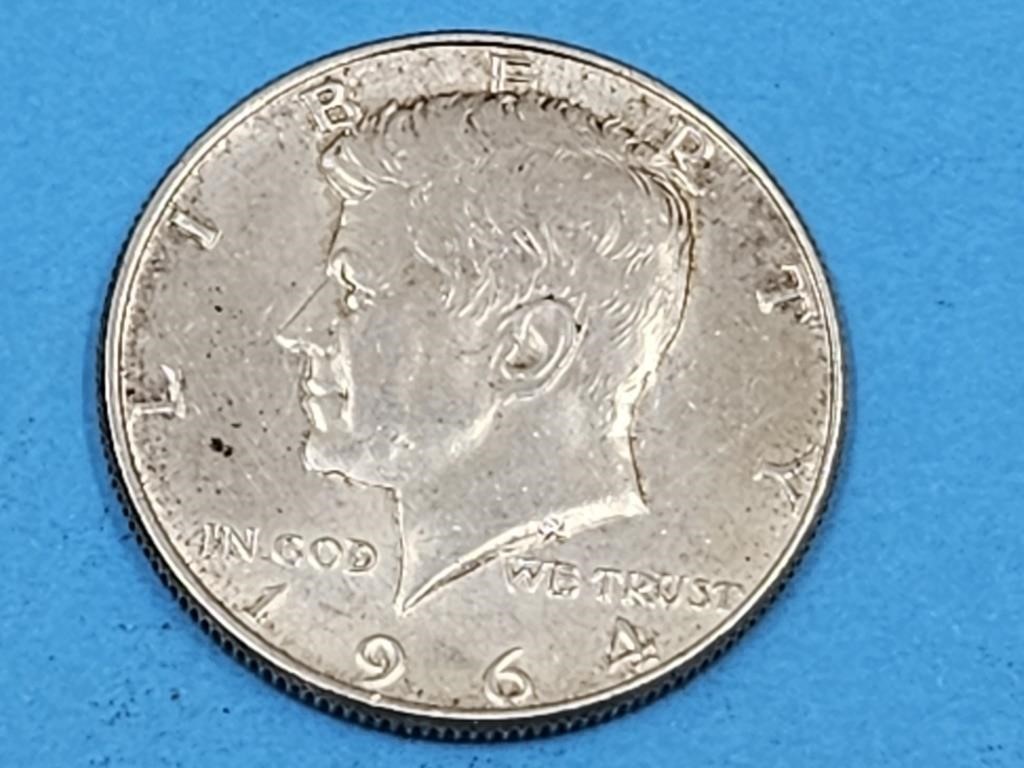 1964 P Silver Hald Dollar Kennedy Coin