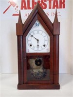E. Ingraham Co. Antique Steeple Clock Circa 1879