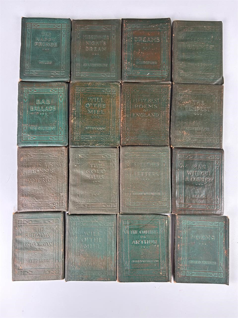 Antique Little Leather Library books