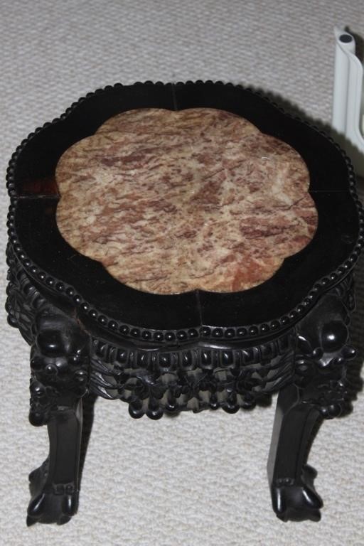 Antique Chinese Carved Wood Stand/Stool