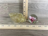 Glass Shell & Paper Weight