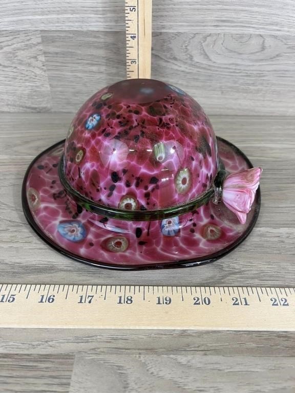Glass Hat Bowl / Planter