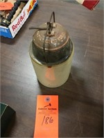 Stone canning jar 7.5” minor chip on bottom