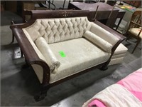 American Empire style sofa w/mother of pearl