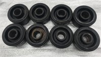8 - 4” x 2” Casters Metal & Rubber