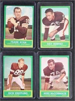 1963 Topps Football Cards 46 Different, mostly mid
