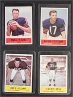 1964 Philadelphia Football Cards, 13 different, mo