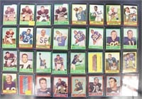 1963 Topps Football Cards 34 Different, mostly mid