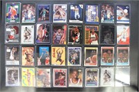 Basketball Cards 45 different, 1980s-2000s, mostly