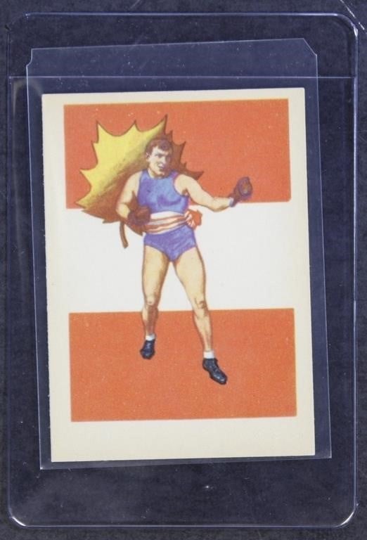 Tommy Burns 1956 Adventure Gum Card Boxing #31, sh