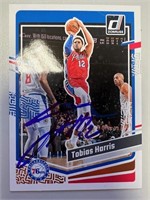 76ers Tobias Harris Signed Card with COA