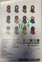 Drake Signed Certified Lover Boy Album Sheet COA