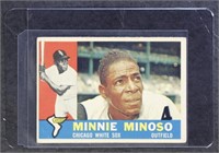 Minnie Minoso 1960 Topps #365 Baseball Card, with