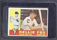 Nellie Fox 1960 Topps #100 Baseball Card, with som