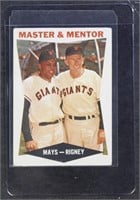 Mays & Ringey 1960 Topps #7 Baseball Card, with so