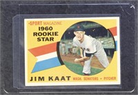 Jim Kaat Rookie 1960 Topps #136 Baseball Card, wit