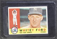 Whitey Ford 1960 Topps #35 Baseball Card, with som