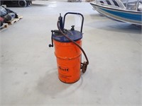 Gulf Oil Drum w/Cart