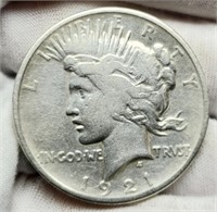 1921 Peace Dollar XF Key Date
