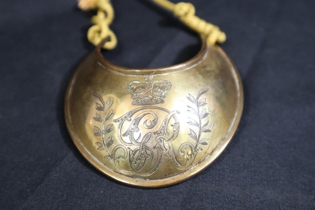 Fine English officers gorget Late 18thC