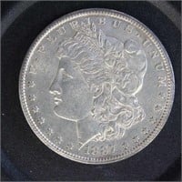 US Coins 1887-S Morgan Silver Dollar, circulated