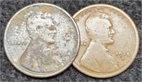 (2) Lincoln Cents: 1914-S, 15-S