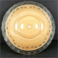 Abat-jour vintage en verre 10¾" de diamètre