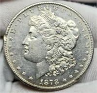 1878-S Morgan Silver Dollar AU