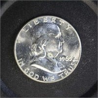 US Coins 1963 Silver Franklin Half Dollar